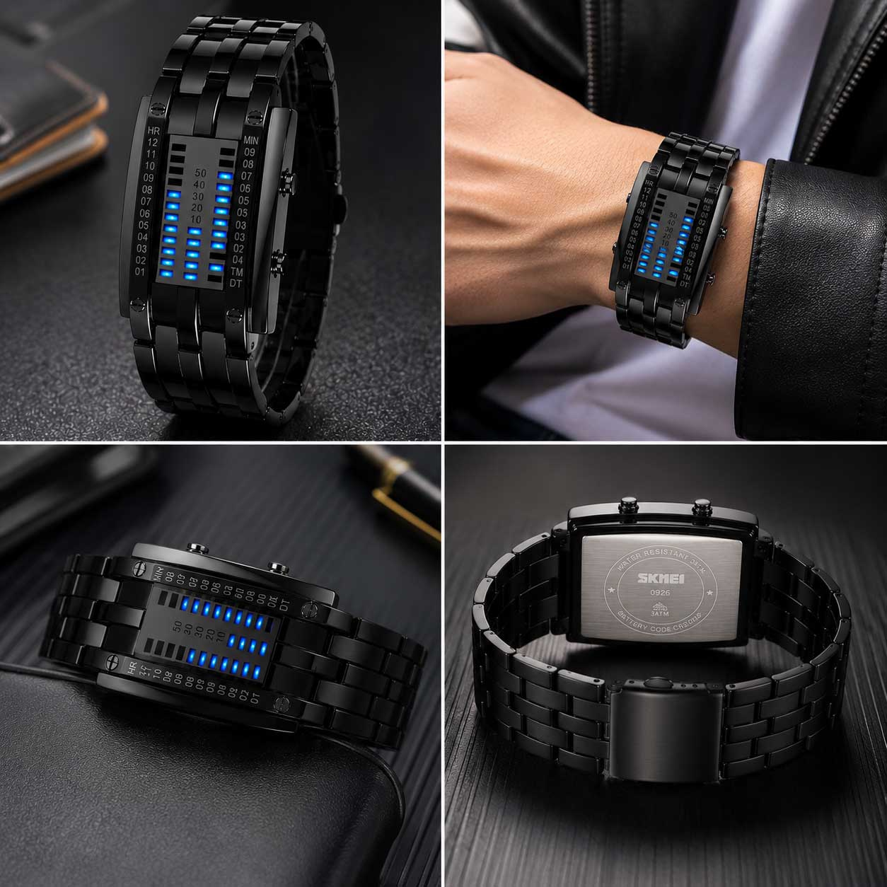 RELOJ BINARIO SKMEI 0926 - Imagen 3
