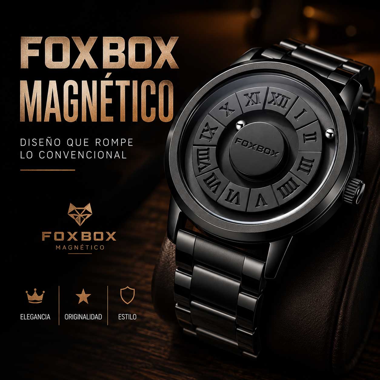 RELOJ FOX BOX MAGNETICO